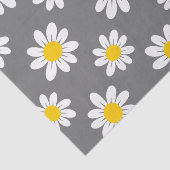 Papier Mousseline Daisies de White Yellow (Détail)