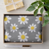 Papier Mousseline Daisies de White Yellow (Cadeau)