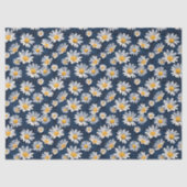 Papier Mousseline Daisies on Blue Denim Birthday  (Recto)