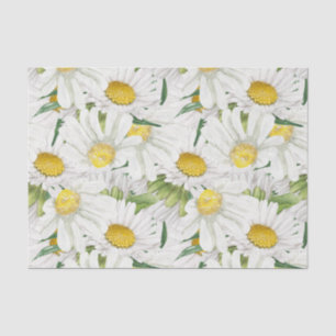 Papier Mousseline Daisy Daisy Motif Floral