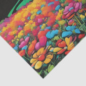 Papier Mousseline Daisy Delight Pop Art Blossoms papier découpage (Détail)