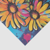 Papier Mousseline Daisy Delight Pop Art Blossoms papier découpage (Détail)