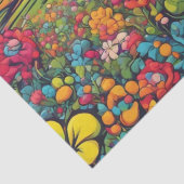 Papier Mousseline Daisy Delight Pop Art Blossoms papier découpage (Détail)