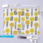 Papier Mousseline Daisy dooda en jaune et noir (Artisanat)