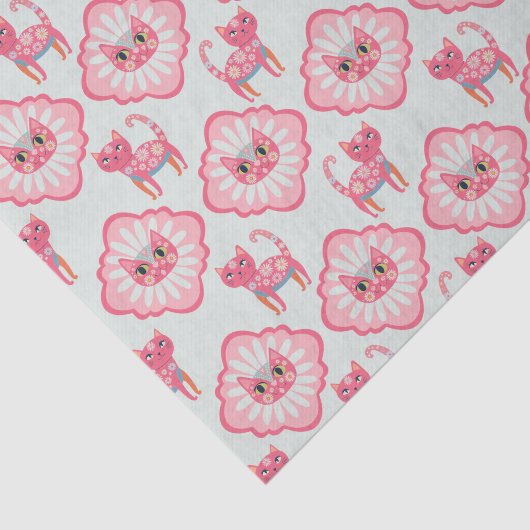 Papier Mousseline Daisy Kitty Visage Purr-fect Design (Détail)