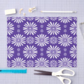 Papier Mousseline Daisy Purple White Floral (Artisanat)