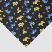 Papier Mousseline Dala folklorique suédois Animaux (Détail)