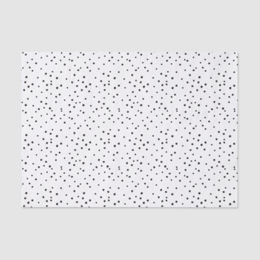 Papier Mousseline DALMATION SPOTS IMPARFAITS mignon fun moderne mini (Recto)