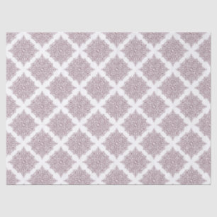 Papier Mousseline Damas de vin sur Découpage blanc