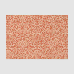 Papier Mousseline Damas florales de style Art nouveau, Mandarin Oran