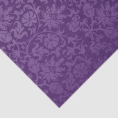 Papier Mousseline Damas florales violettes (Détail)
