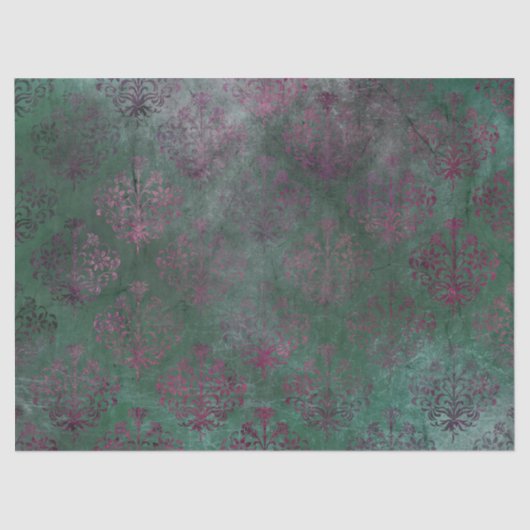 Papier Mousseline Damas mauve sur la décolpage de arrière - plan ver (Recto)