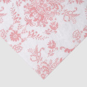Papier Mousseline Damas rose (Détail)