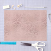 Papier Mousseline Damas rose (Artisanat)