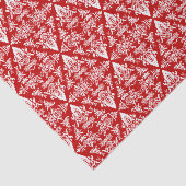 Papier Mousseline Damask 01 Papier rouge-blanc-papier (Détail)