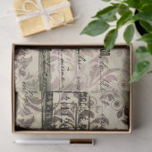 Papier Mousseline Damask Ephemera Design Series #10 (Cadeau)