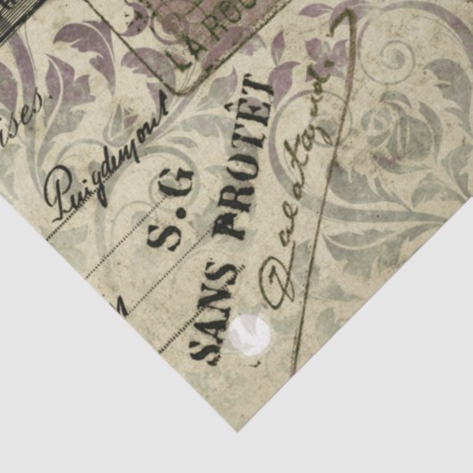 Papier Mousseline Damask Ephemera Design Series #10 (Détail)