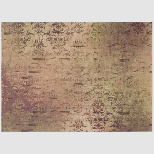 Papier Mousseline Damask Ephemera Design Series #11 (Recto)