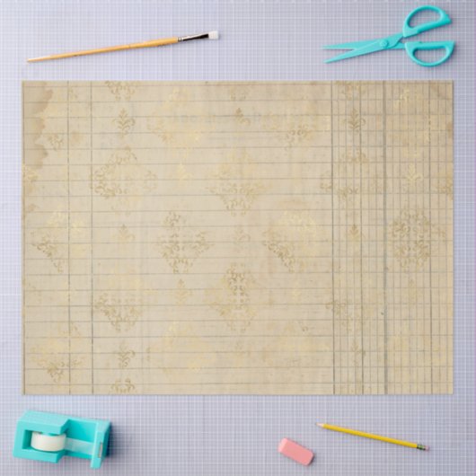 Papier Mousseline Damask Ephemera Design Series #13 (Artisanat)