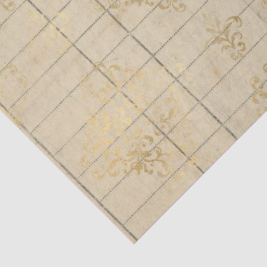 Papier Mousseline Damask Ephemera Design Series #13 (Détail)
