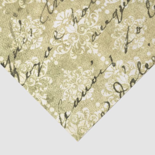 Papier Mousseline Damask Ephemera Design Series #16 (Détail)