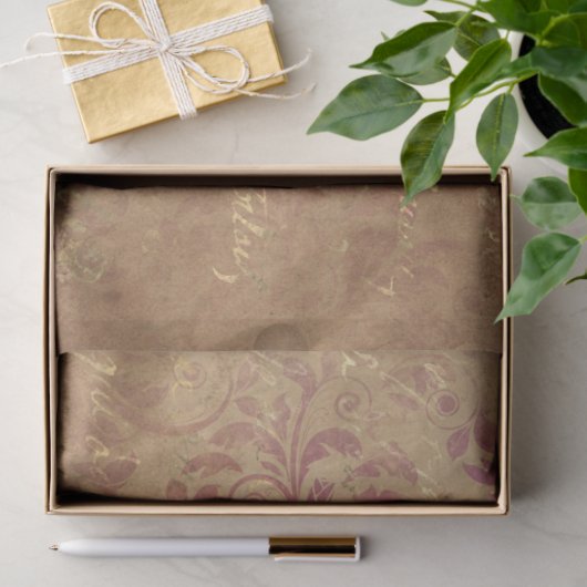 Papier Mousseline Damask Ephemera Design Series #2 (Cadeau)