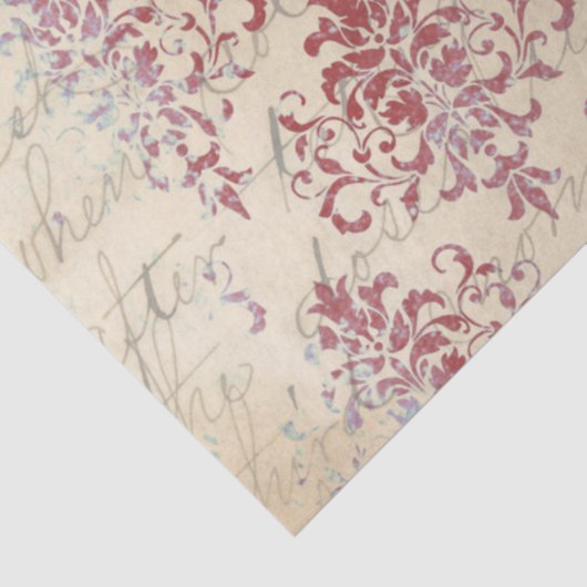 Papier Mousseline Damask Ephemera Design Series #3 (Détail)