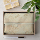 Papier Mousseline Damask Ephemera Design Series #4 (Cadeau)