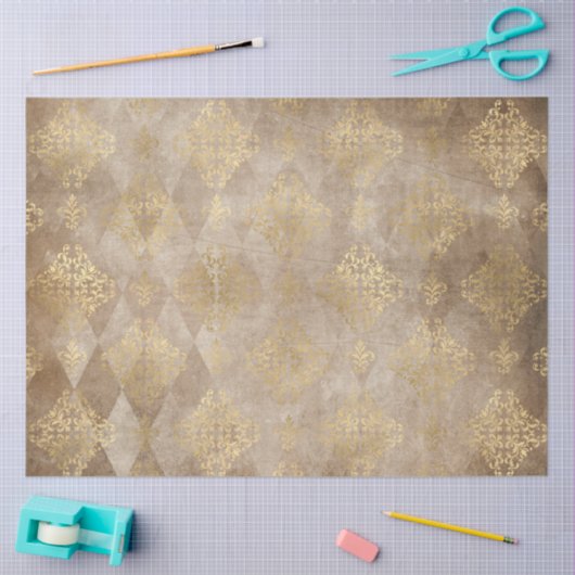 Papier Mousseline Damask Ephemera Design Series #5 (Artisanat)