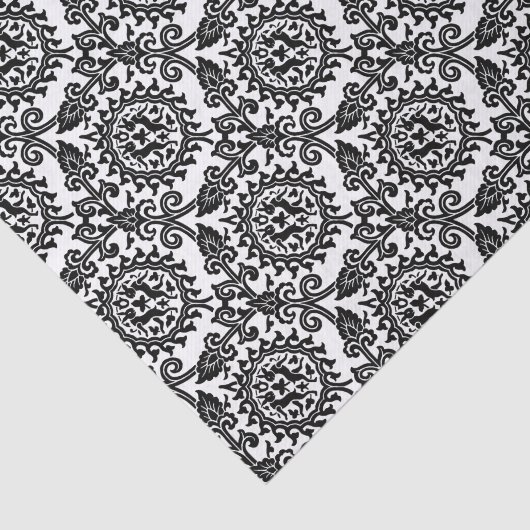 Papier Mousseline Damask Hare Motif (Détail)