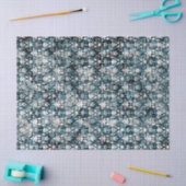 Papier Mousseline Damassé affligée de denim (Artisanat)