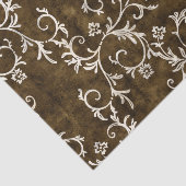 Papier Mousseline Damassé Brown et blanche (Détail)