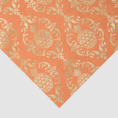 Papier Mousseline Damassé deananas or brillant (Détail)