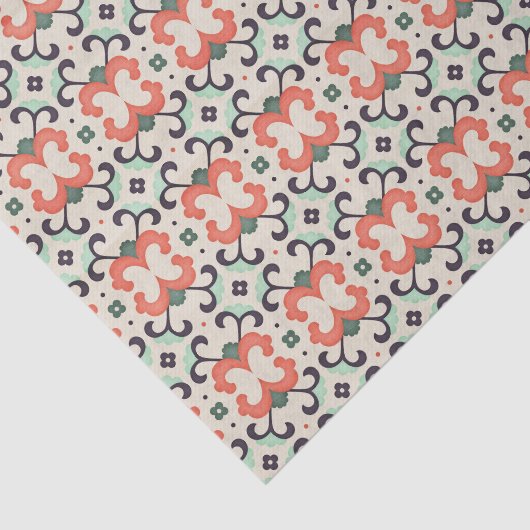 Papier Mousseline Damassé douce (Détail)