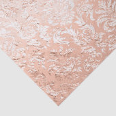 Papier Mousseline Damassé or rose (Détail)