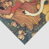 Papier Mousseline "Damayanti et le cygne" de Warwick Goble (Détail)