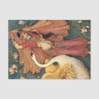« Damayanti et le Cygne » par Warwick Goble