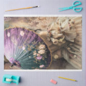 Papier Mousseline Dame avec un Parasol, French Chic (Artisanat)