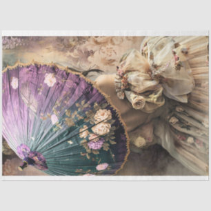 Papier Mousseline Dame avec un Parasol, French Chic