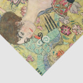 Papier Mousseline Dame avec ventilateur, Gustav Klimt, 1907,Art nouv (Détail)
