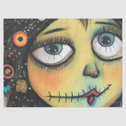 Papier Mousseline Dame charmante et en détresse ArtLady 6 (Recto)