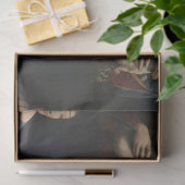 PAPIER MOUSSELINE DAME DA VINCI AVEC UN PAPIER EN TISSU D'ARMINE (Cadeau)