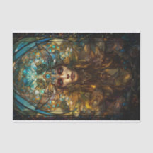 Dame de la fée en verre tendu