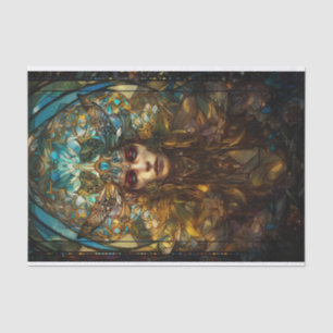 Papier Mousseline Dame de la fée en verre tendu