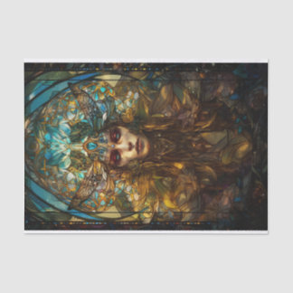 Papier Mousseline Dame de la fée en verre tendu