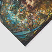 Papier Mousseline Dame de la fée en verre tendu (Détail)