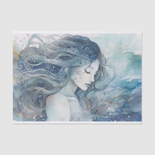 Papier Mousseline Dame du lac (Recto)