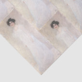 Papier Mousseline Dame en blanc Gustave Klimt (Détail)