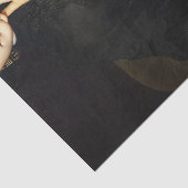 Papier Mousseline Dame en noir (Détail)