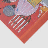 PAPIER MOUSSELINE DAME ET FRUITS TABLE SET ART DÉCO BEAUTÉ MODE (Détail)